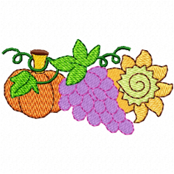 Grapes Embroidery Design 8 Grapes Embroidery Design 8